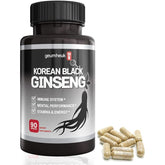 Geumheuk Korean Black Panax Ginseng 90 Caps Performance Supplement